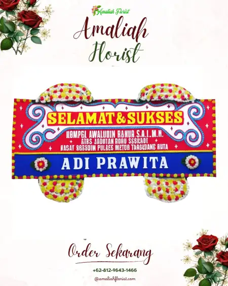 Papan Bunga Ucapan Selamat Bugisan
